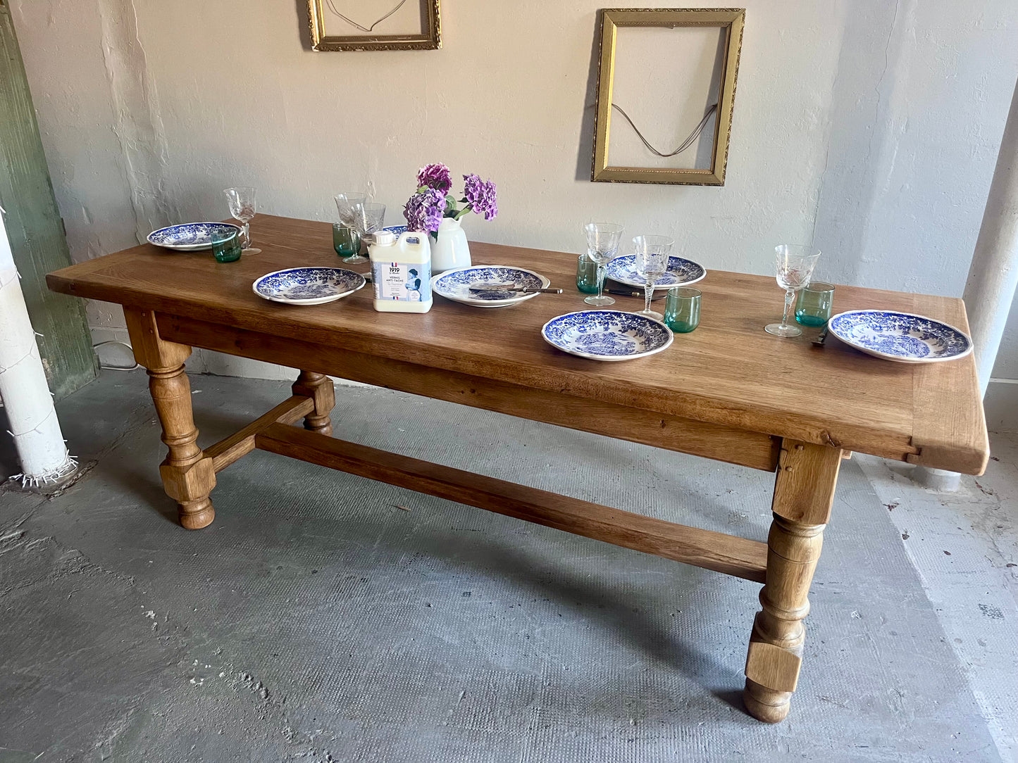 Table de ferme ancienne en bois massif  Meubles Patine