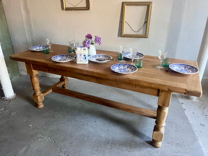 Table de ferme ancienne en bois massif  Meubles Patine