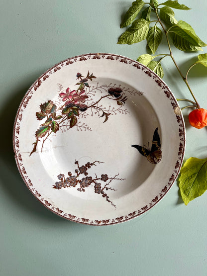 Assiette creuse Sarreguemines modèle Carmen  Vaisselle Patine