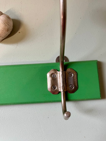 Porte manteau 3 patères vert vintage