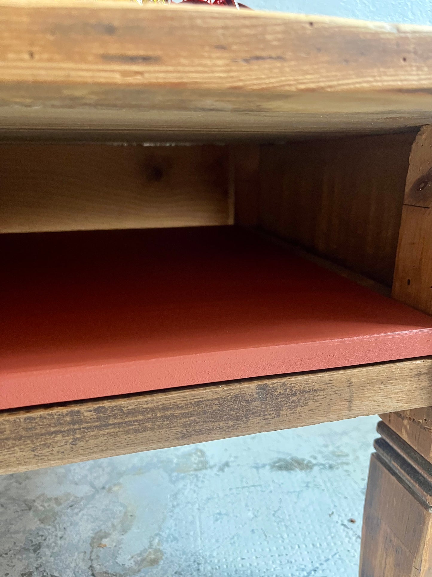 Table basse patiné en bois