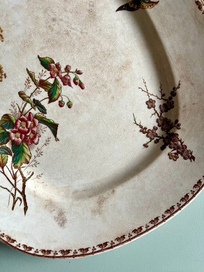 Grand plat ancien Sarreguemines modèle Carmen  Vaisselle Patine