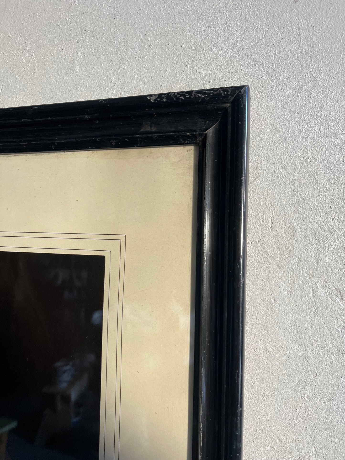 Ancien portrait photographique sous cadre