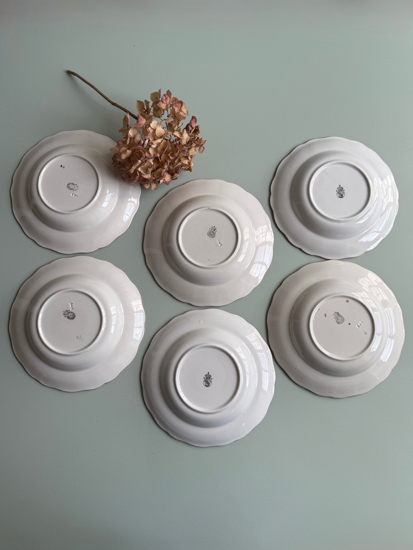Assiettes creuses de Lunéville - lot de 6
