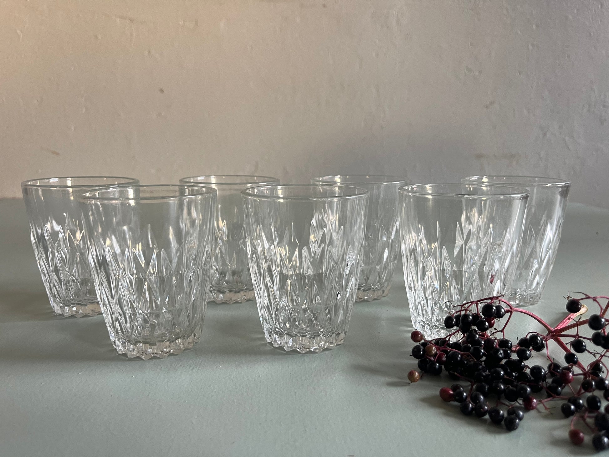 Verres à eau Duralex vintage-lot de 7  Vaisselle Patine