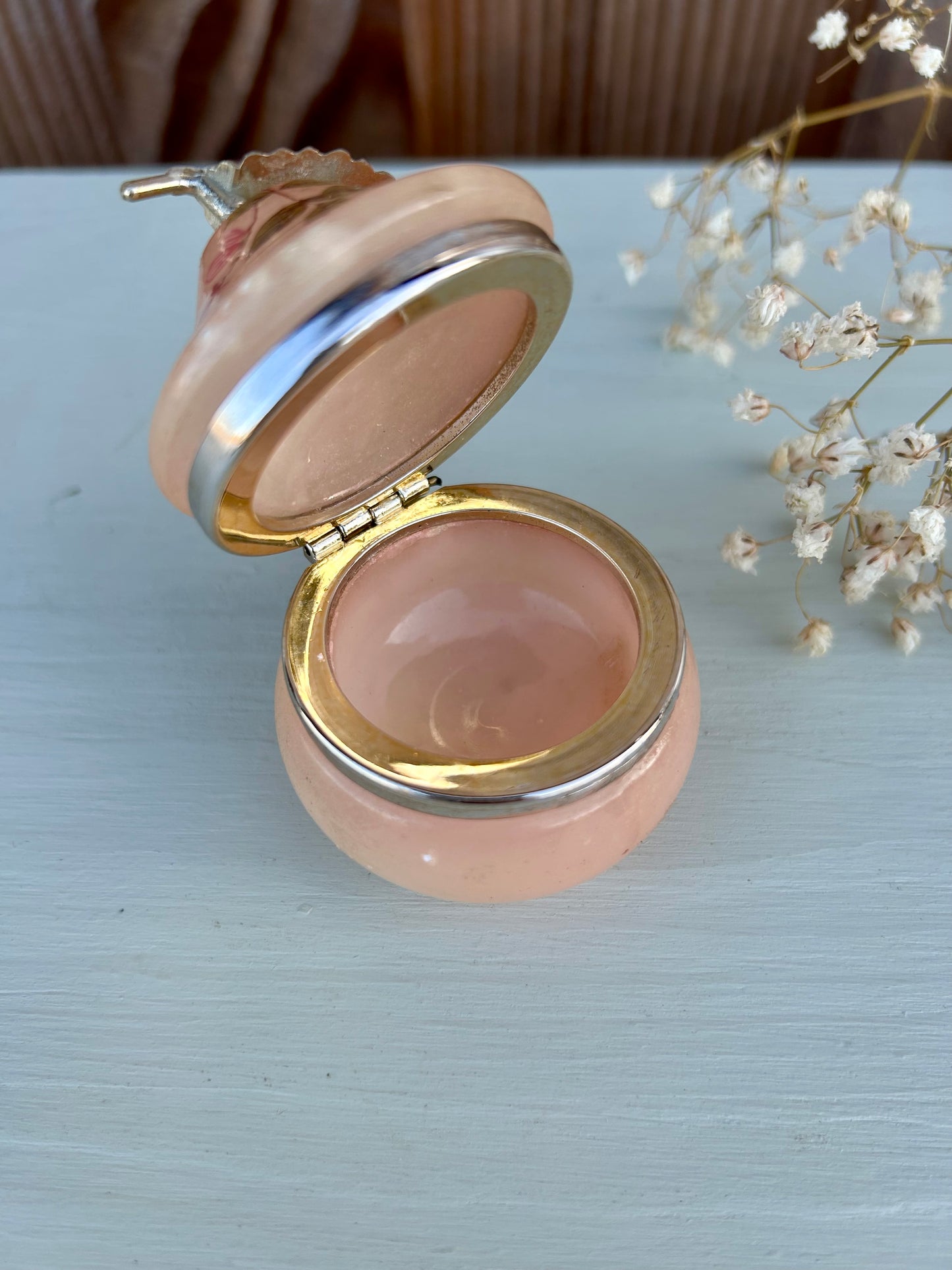 Boîte à bijoux - pilulier en albâtre