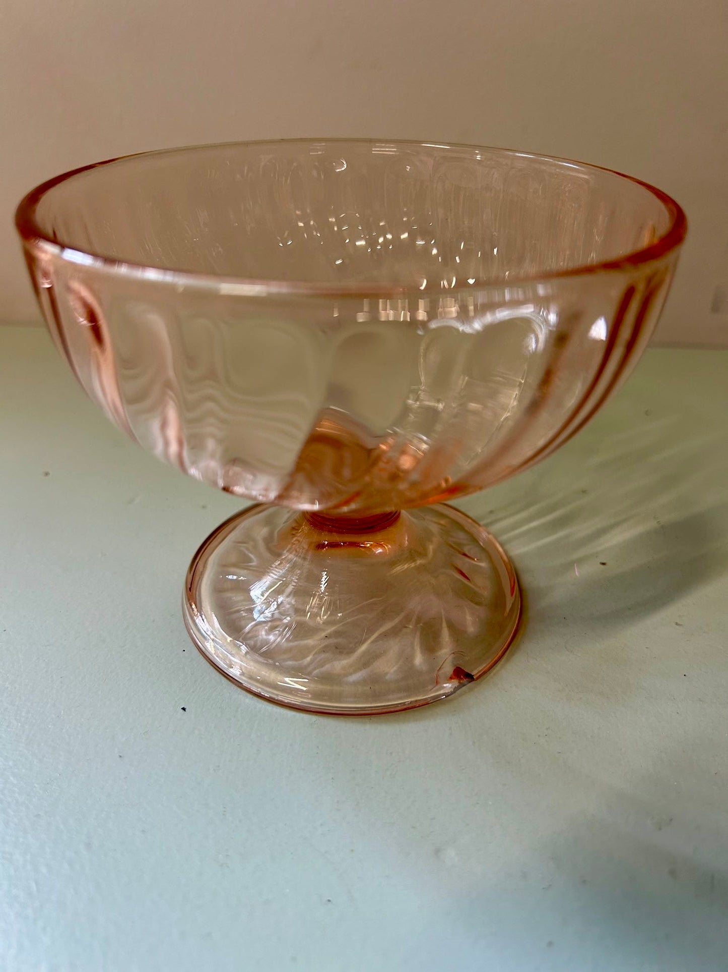 Coupes à glace en Rosaline - lot de 8   Patine