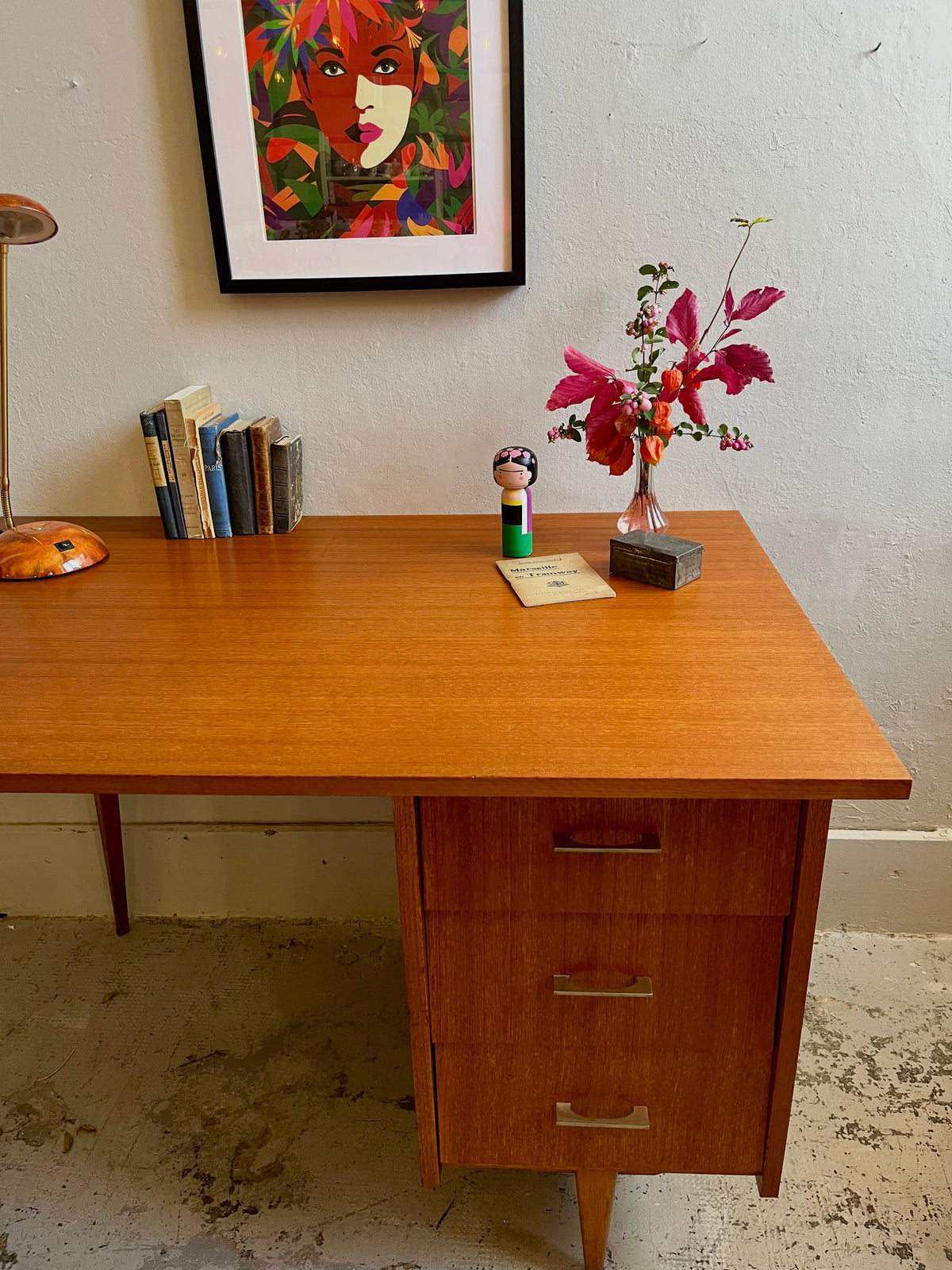Bureau pied compas  Meubles Patine
