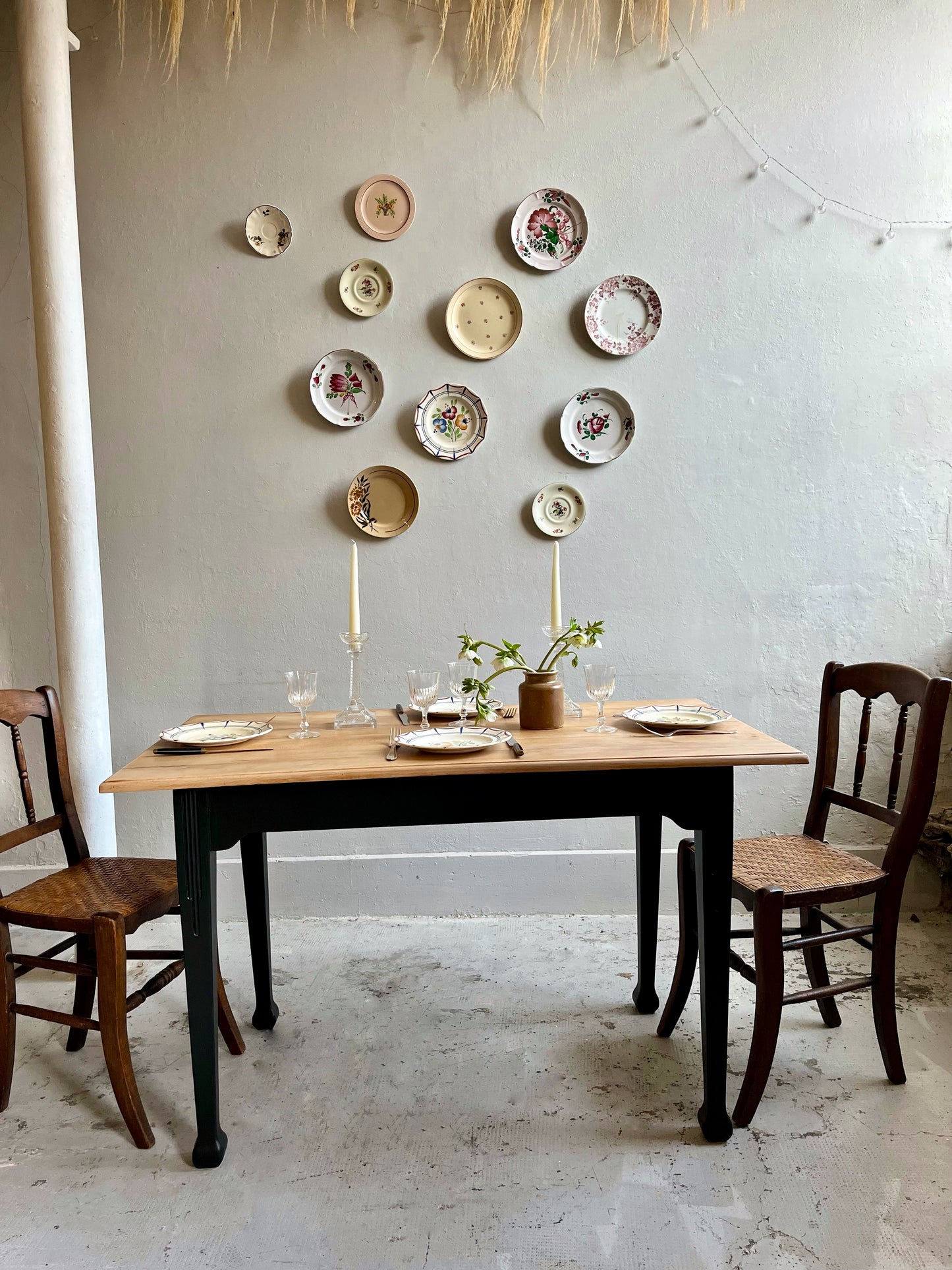 Table bistrot ancienne bois