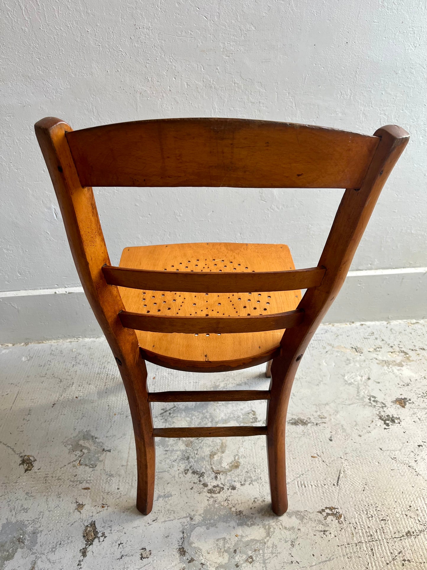 Lot de 2 chaises bistrot ancienne assise étoile