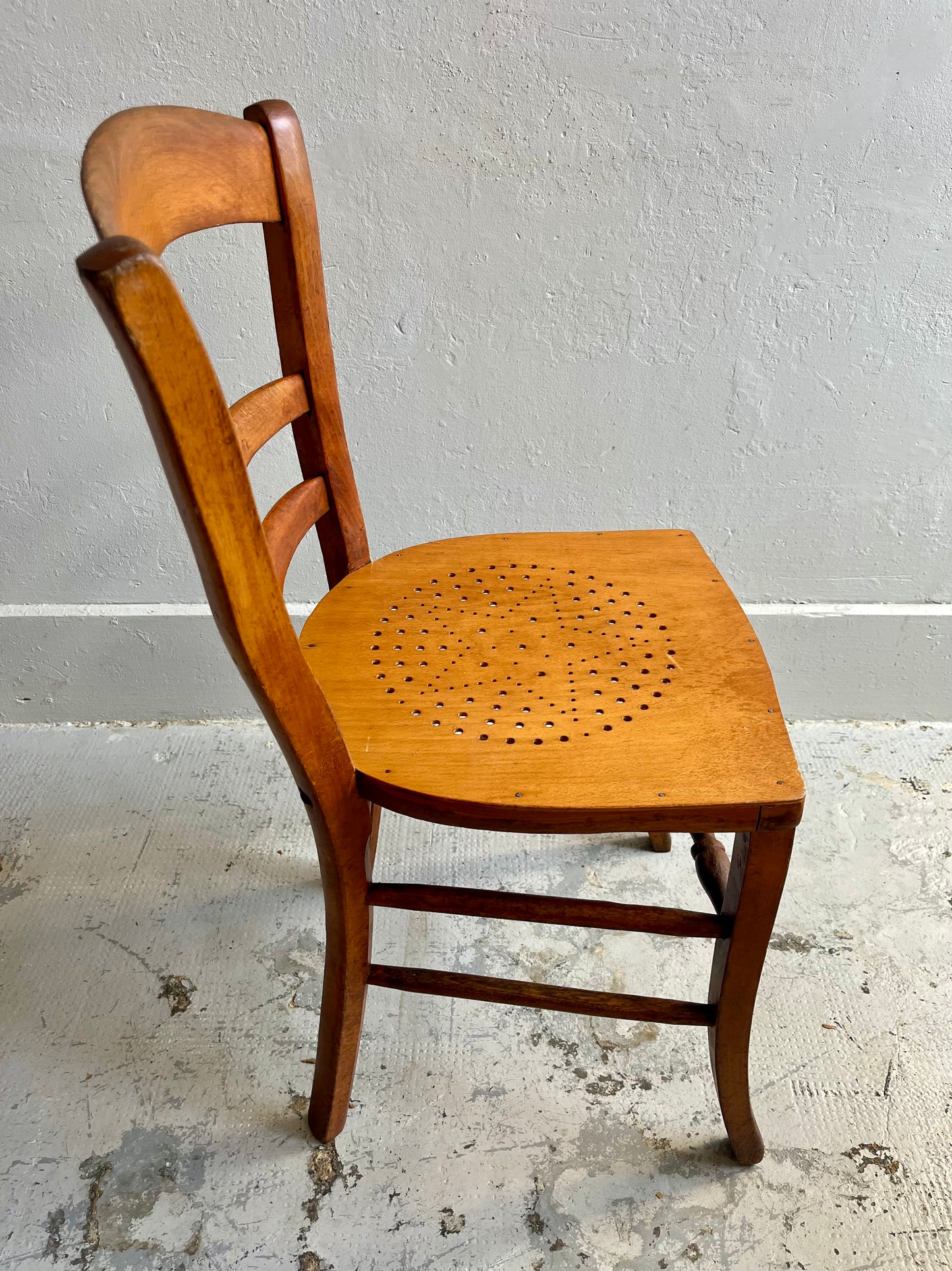 Lot de 2 chaises bistrot ancienne assise étoile