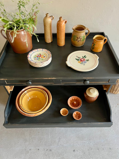 Buffet patiné noir ancien  Meubles Patine