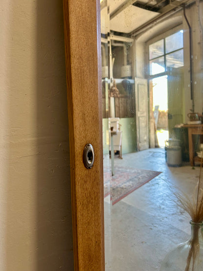 Miroir - ancienne porte   Patine
