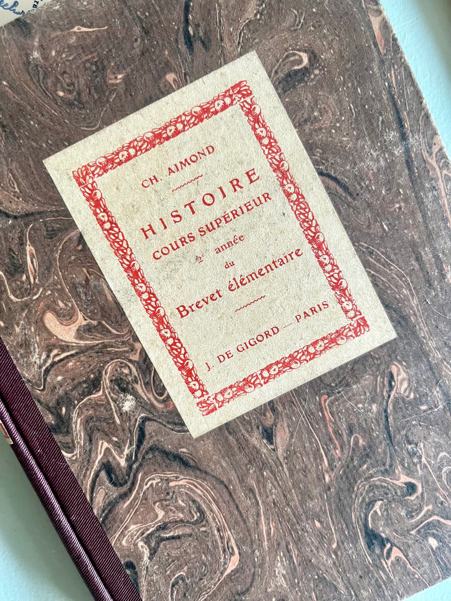 Livre ancien histoire de France  Décoration Patine