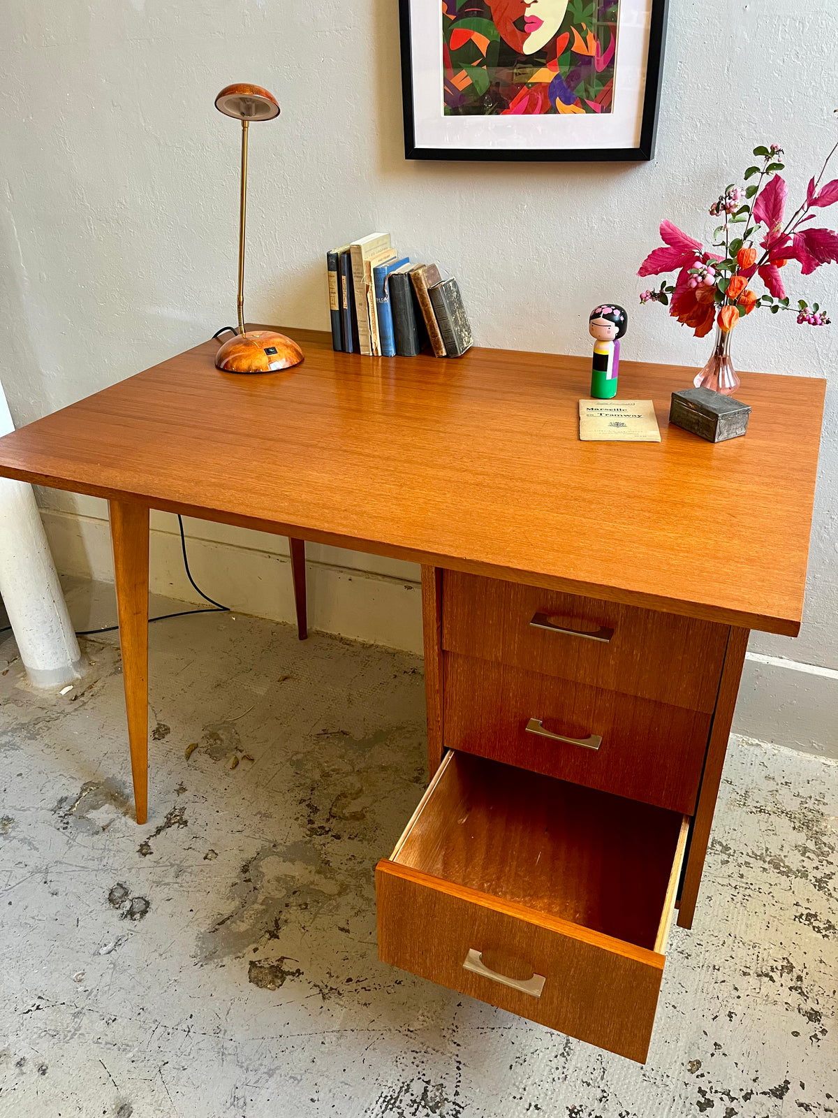 Bureau pied compas  Meubles Patine