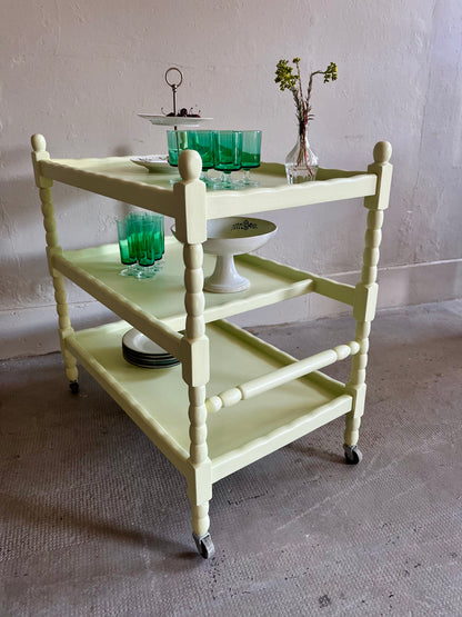 Desserte de service jaune pâle  Meubles Patine