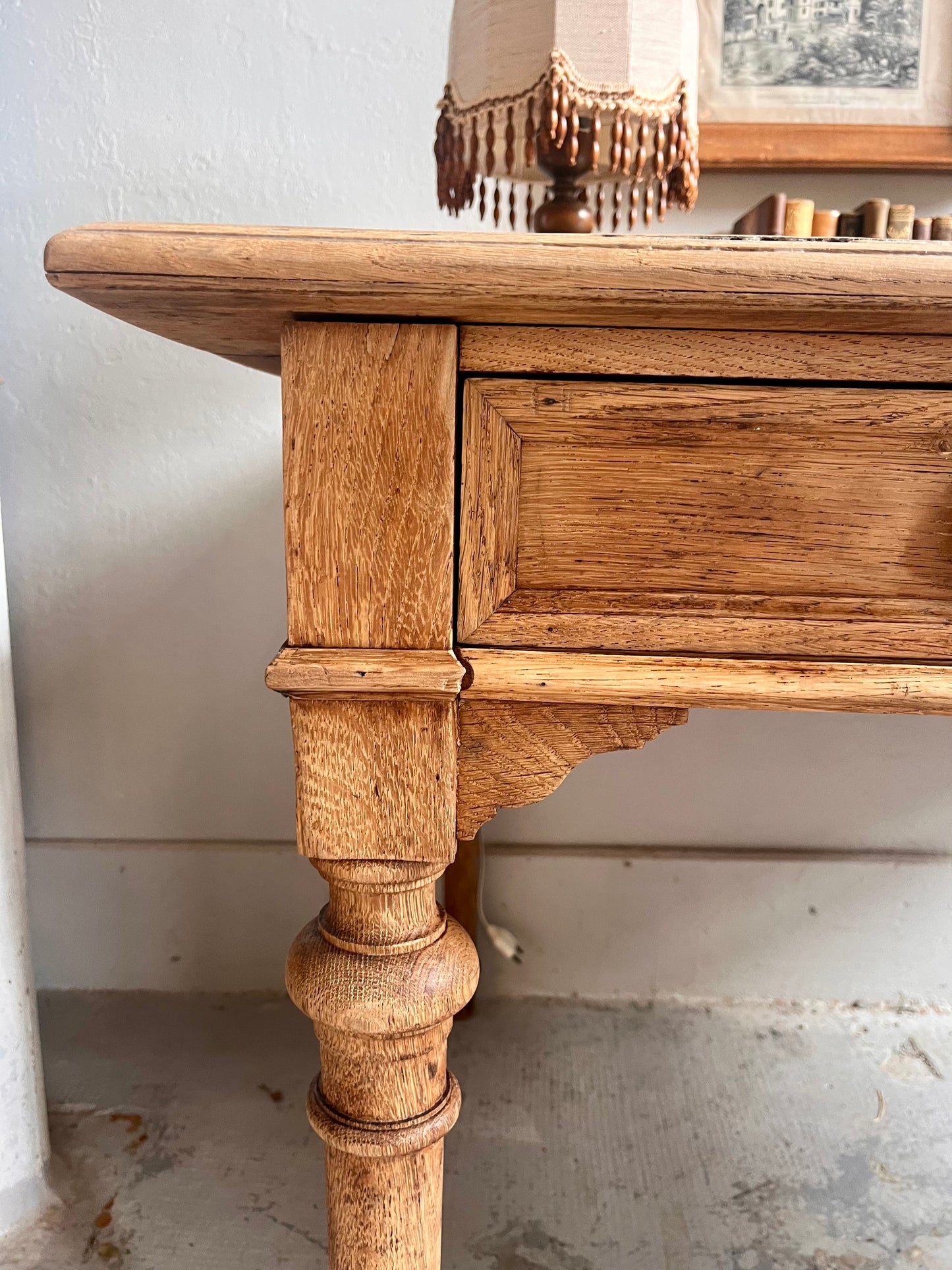 Bureau ancien en chêne/ table   Patine