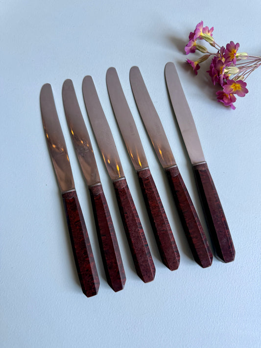 Couteaux inoxydables - lot de 6