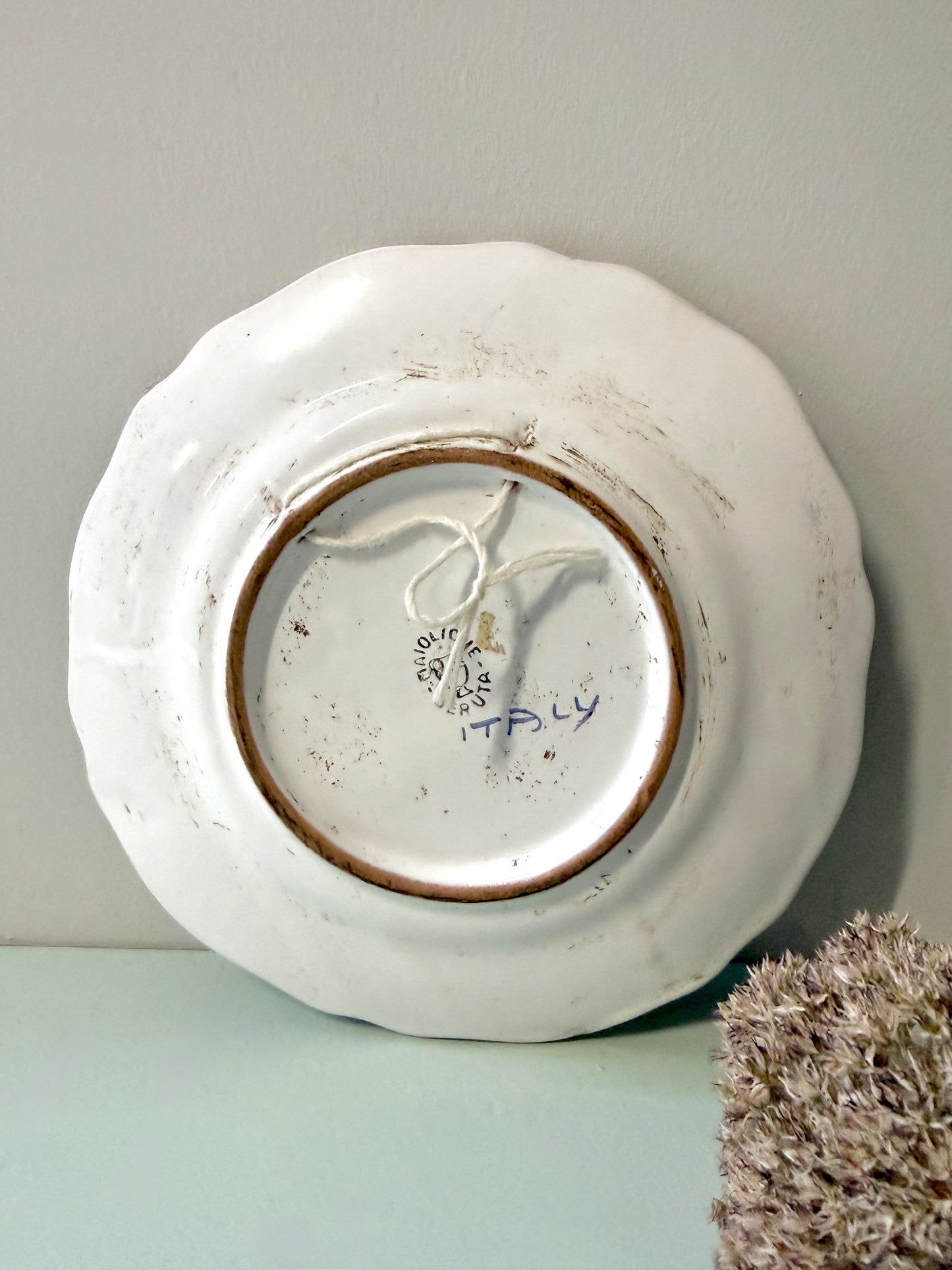 Assiette décorative de petite taille de Maioliche Deruta