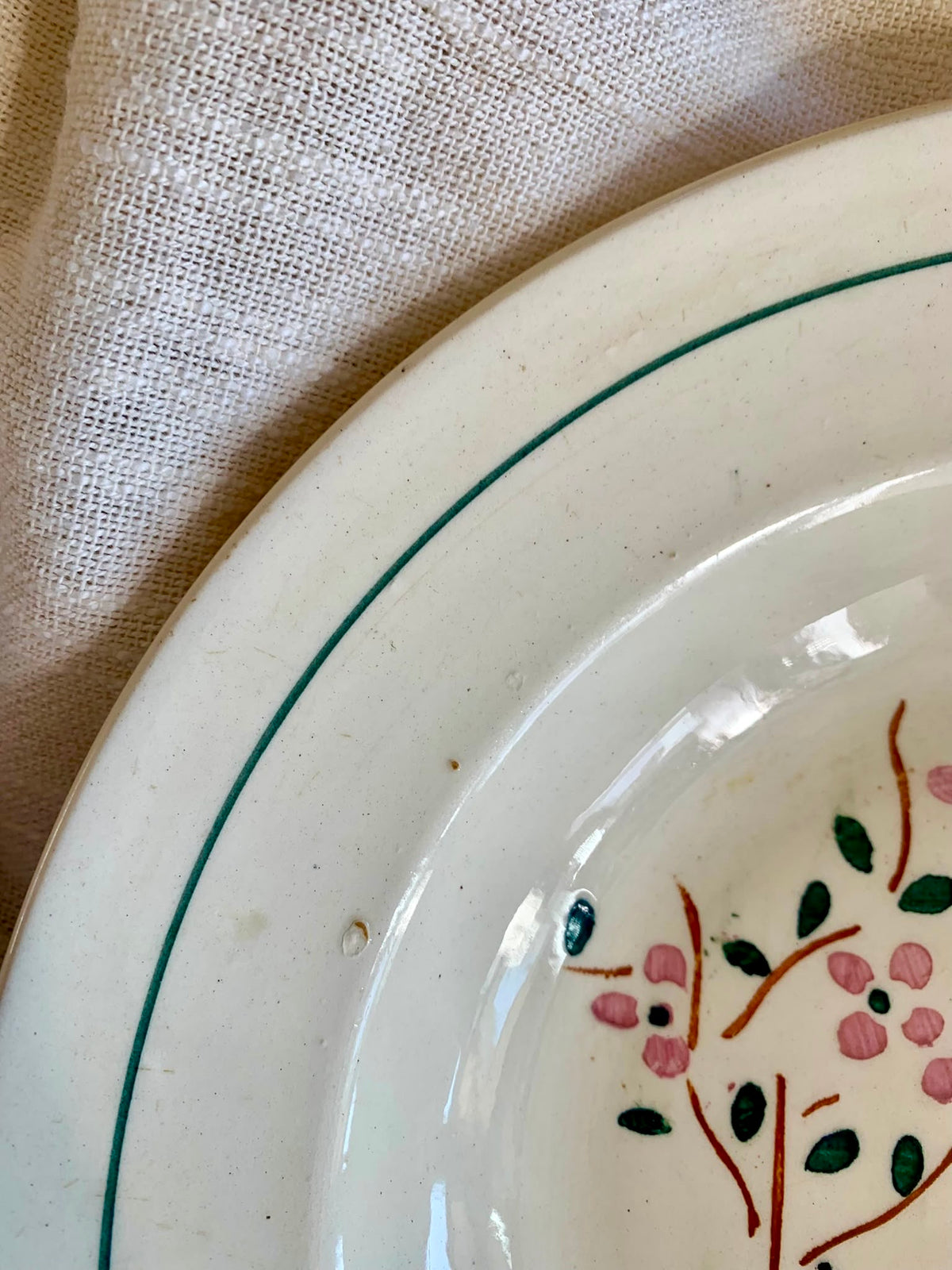 Lot de 2 assiettes creuses anciennes K&G Lunéville  Vaisselle Patine