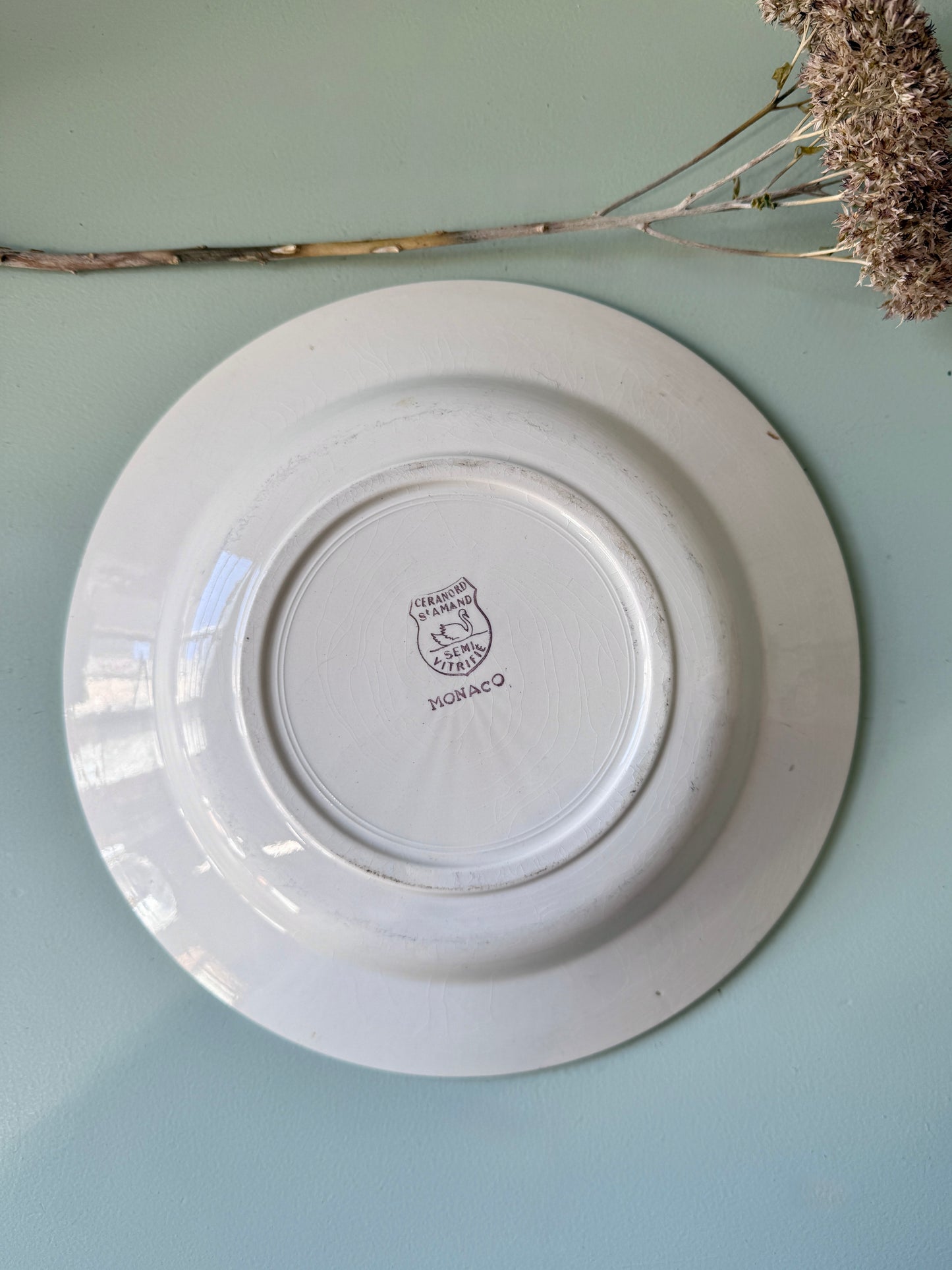 Assiette creuse modèle Monaco de St-Amand