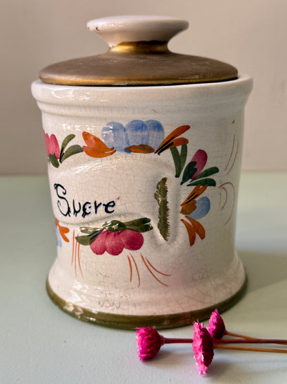 Sucrier avec couvercle fait main