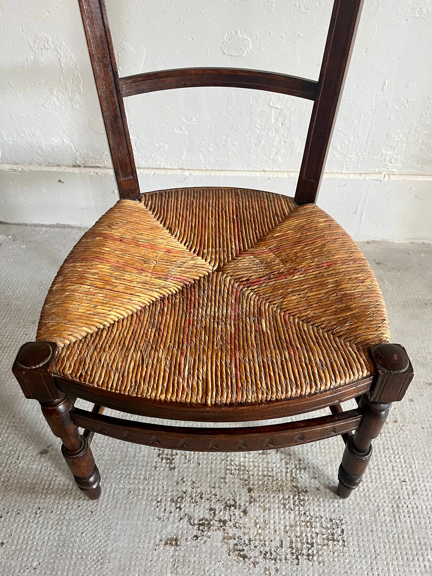 Chaise ancienne Prie Dieu   Patine