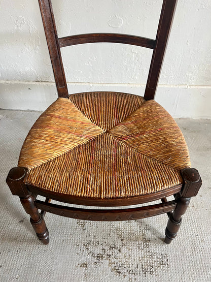 Chaise ancienne Prie Dieu   Patine