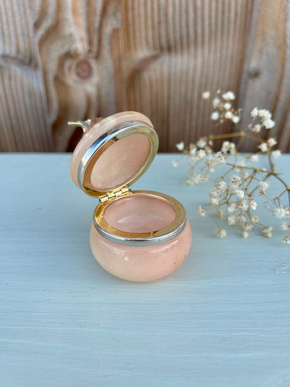 Boîte à bijoux - pilulier en albâtre