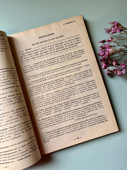 Livre de grammaire ancien/ manuel vintage