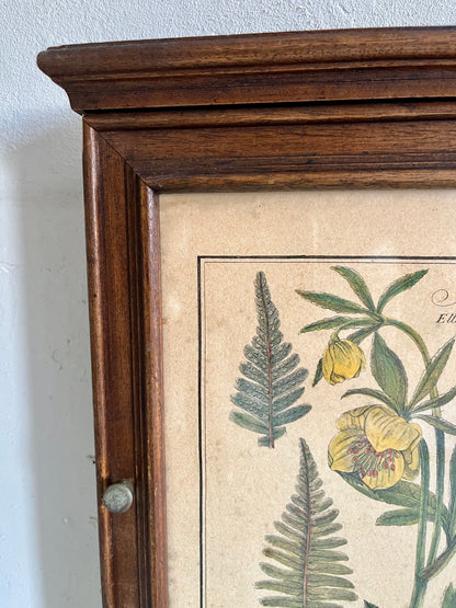 Boîte à clés ancienne avec lithographie  Décoration Patine
