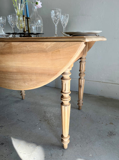 Table ovale à volets en bois  Meubles Patine