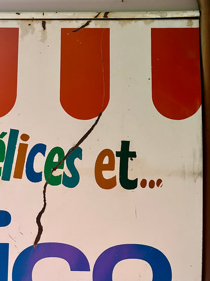 Plaque publicitaire glaces « Délico »
