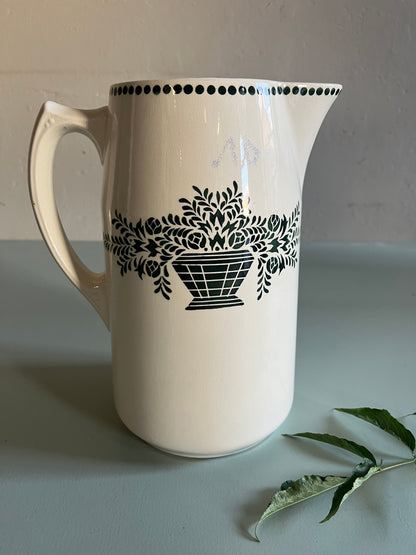 Ensemble de toilette ancien Badonviller – broc et cuvette  Vaisselle Patine