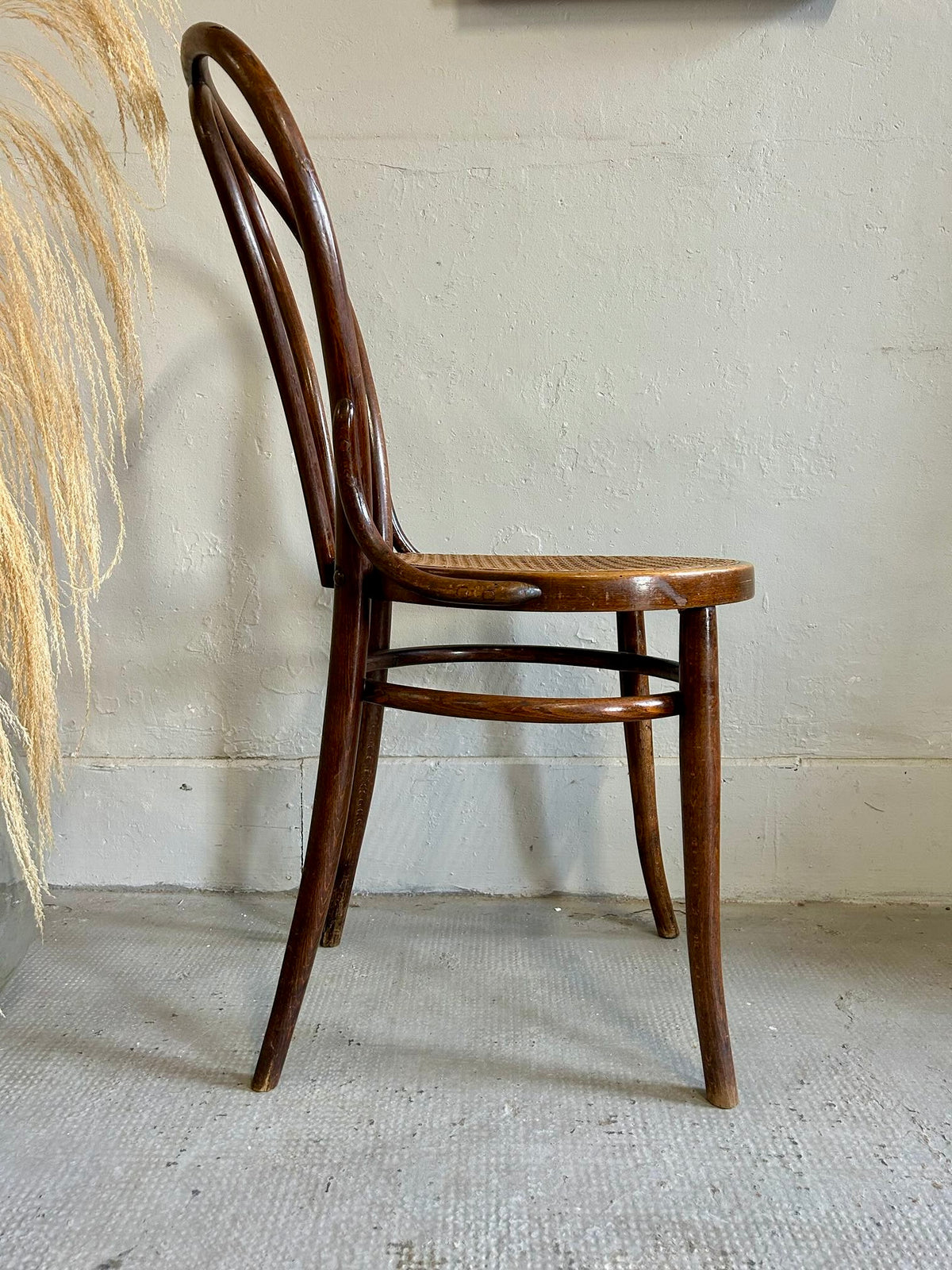 Chaise bistrot assise cannage - type  18 Thonet   Patine