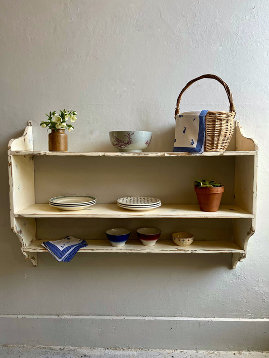 Etagère murale patinée style campagne