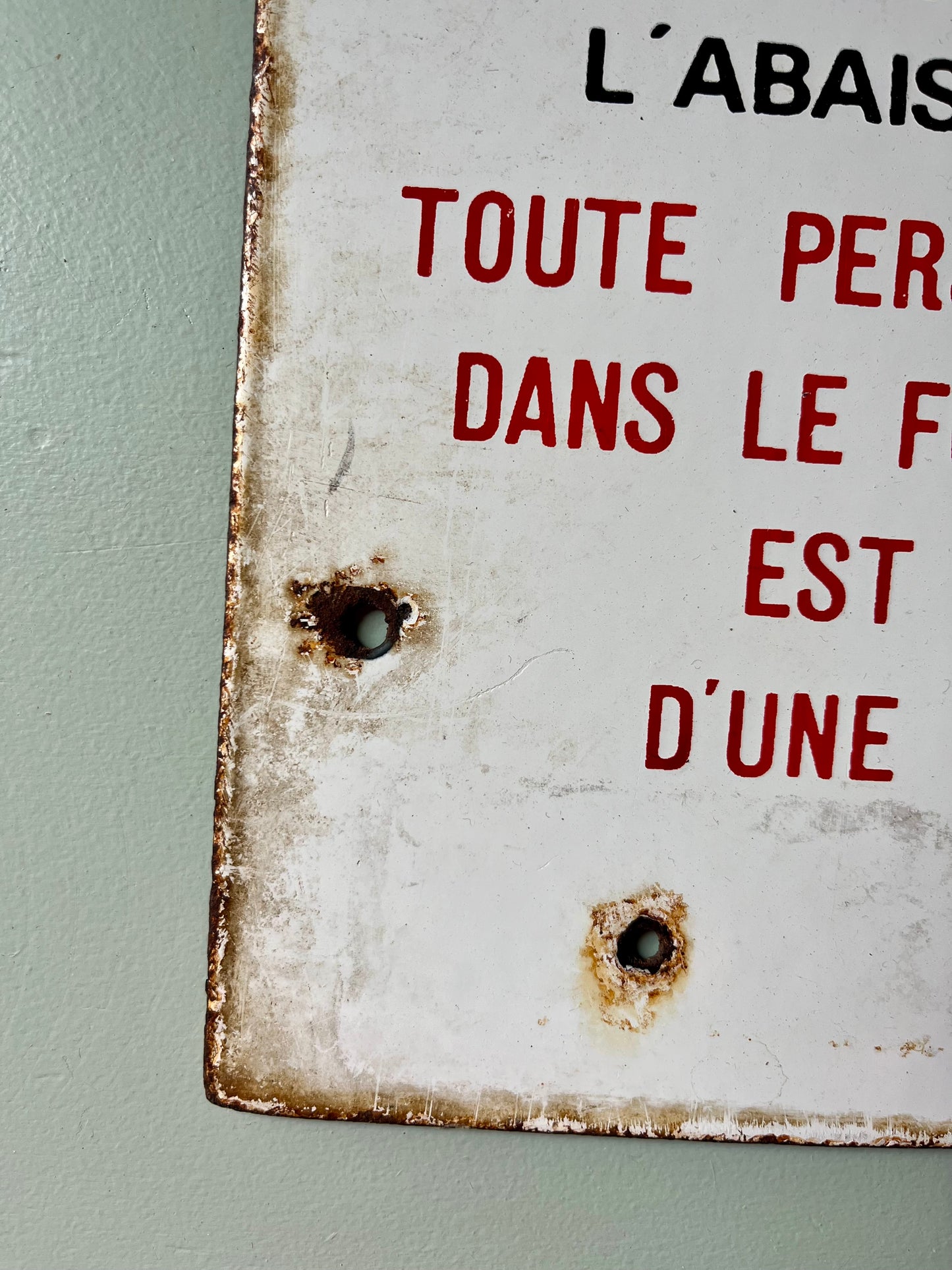 Plaque émaillée ancienne sncf
