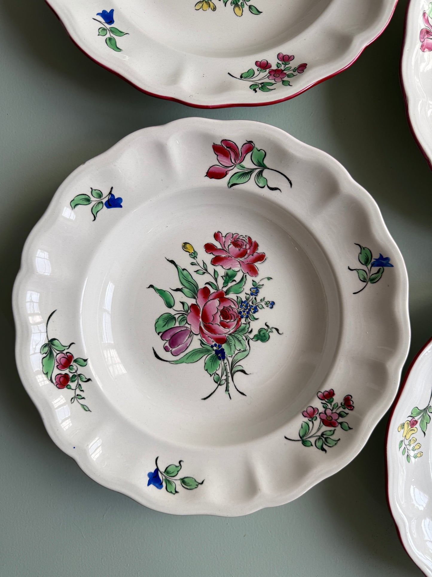 Assiettes creuses de Lunéville - lot de 6
