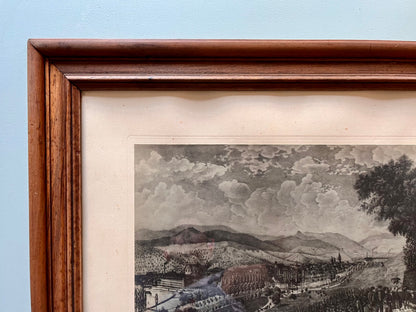 Gravure sous carde « vue générale de Guebwiller »   Patine