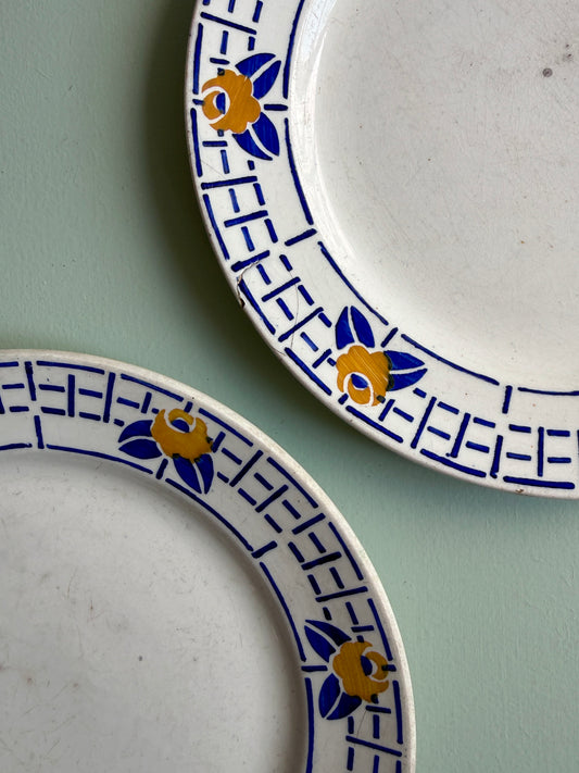 Assiettes à dessert modèle Ribeauvillé de Sarreguemines - lot de 2