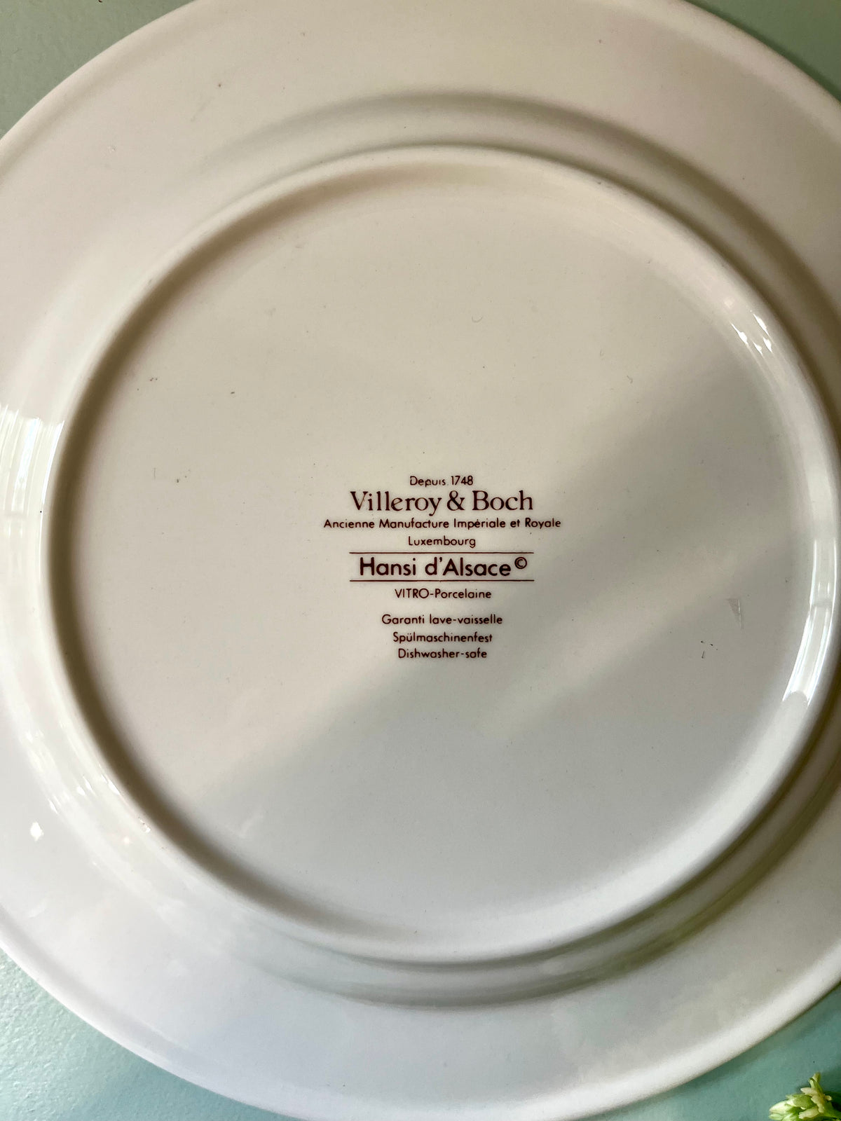 Assiette à dessert Villeroy & Boch Hansi d’Alsace  Vaisselle Patine
