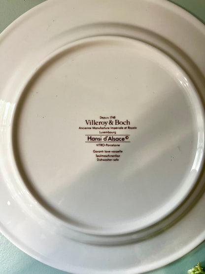 Assiette à dessert Villeroy & Boch Hansi d’Alsace  Vaisselle Patine