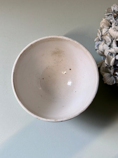 Bol blanc avec liserés couleur or