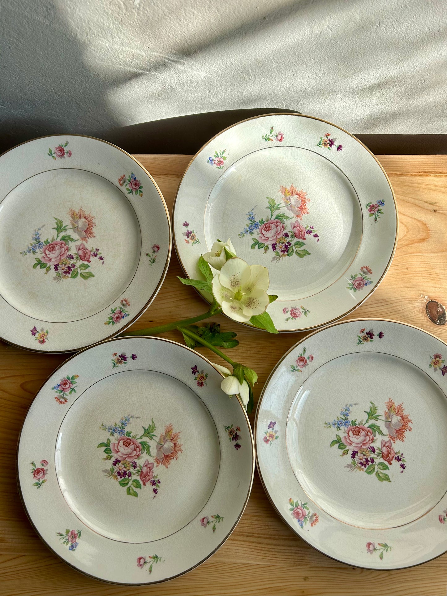 Assiettes à dessert Sarreguemines - lot de 4