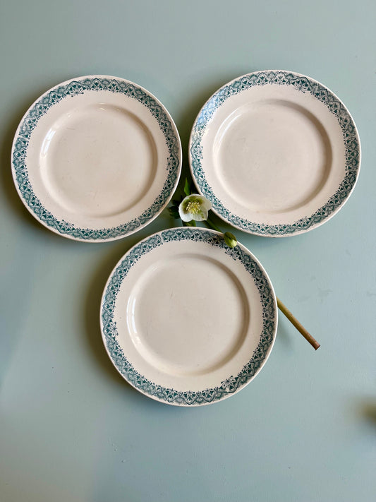 Assiettes plates Longchamp modèle « andré » lot de 3