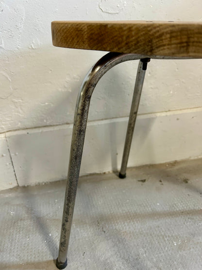 Tabouret bois et métal