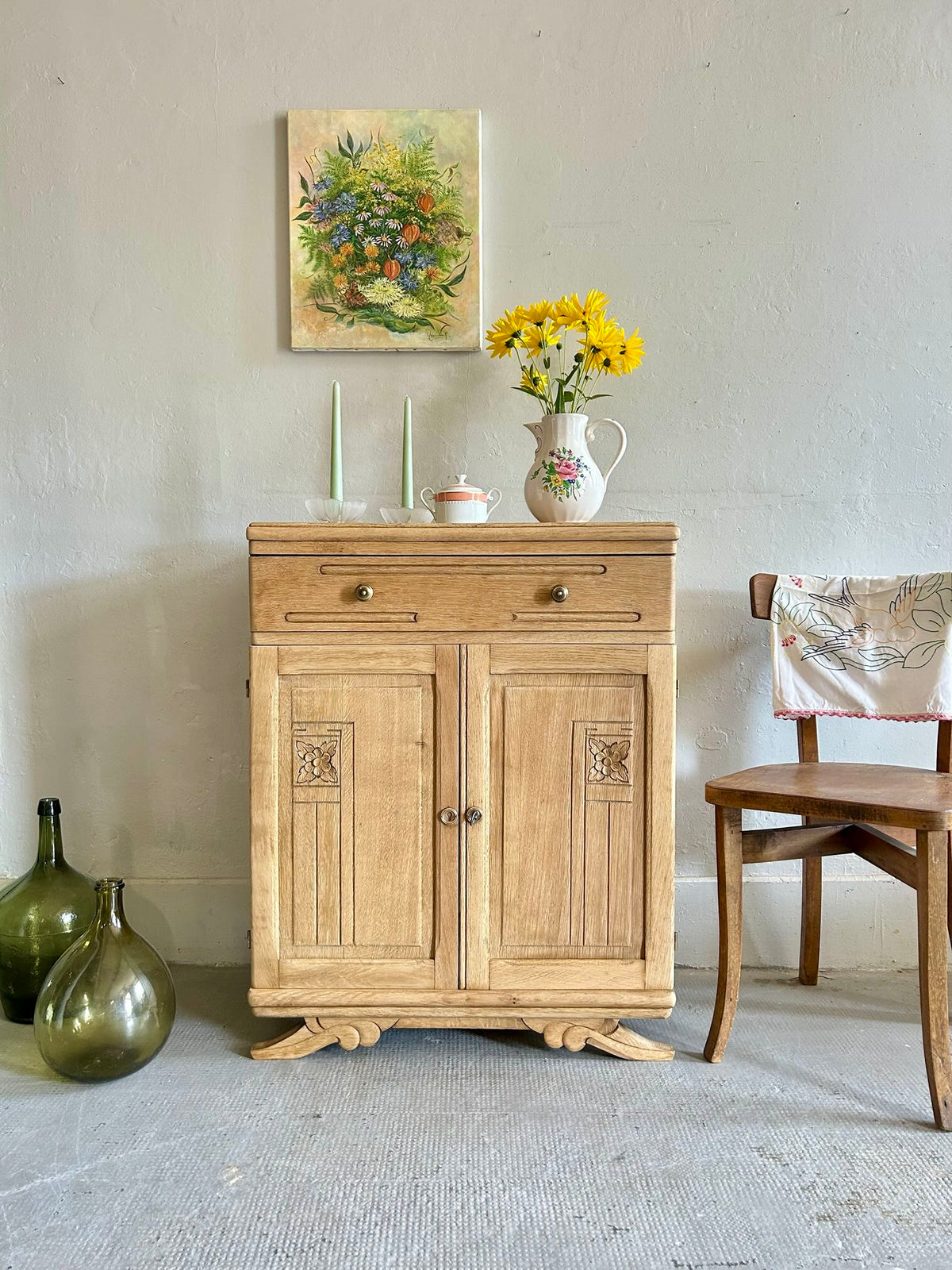 Buffet 2 portes art deco   Patine