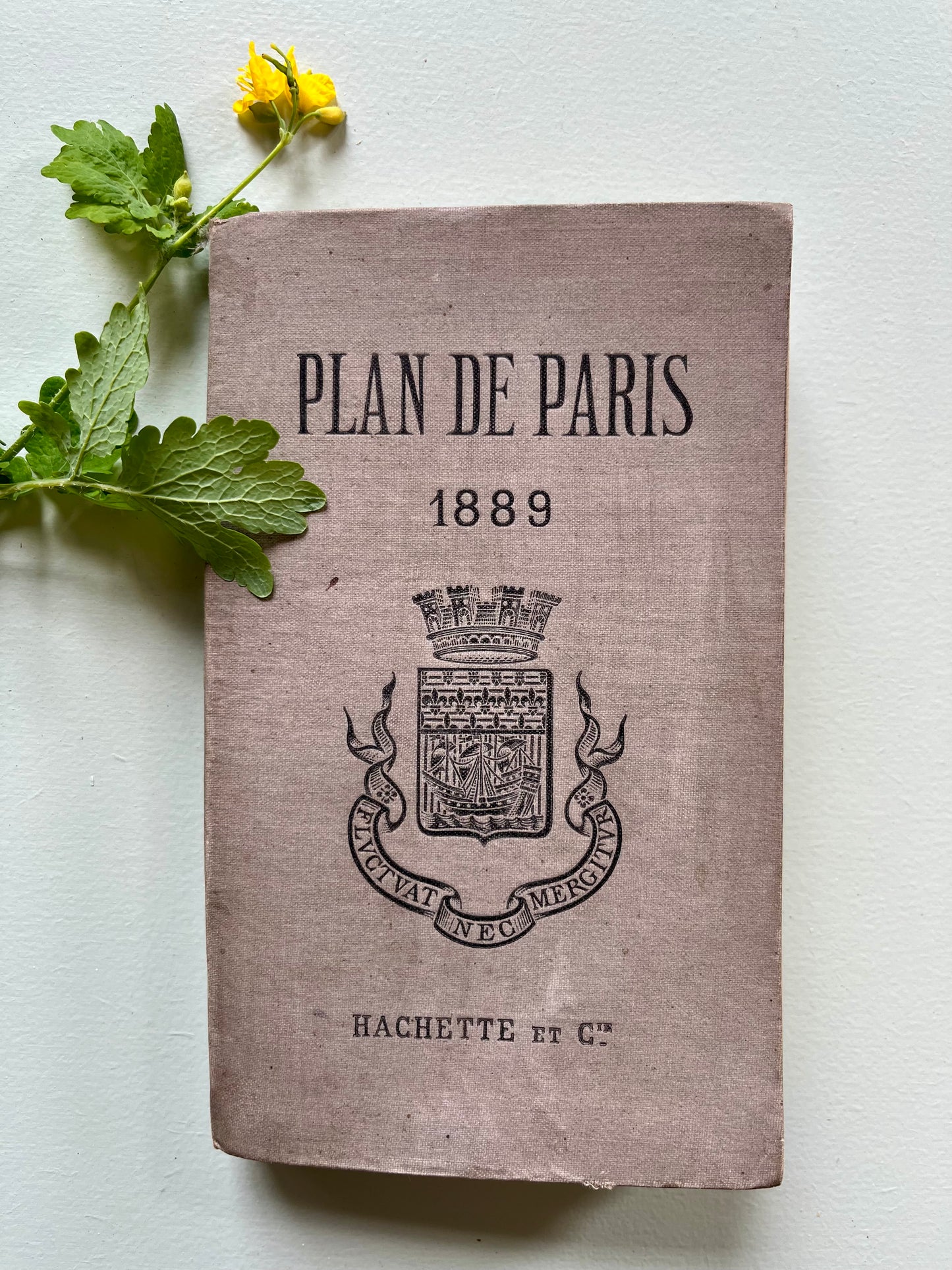 Plan de Paris vintage Hachette 1889