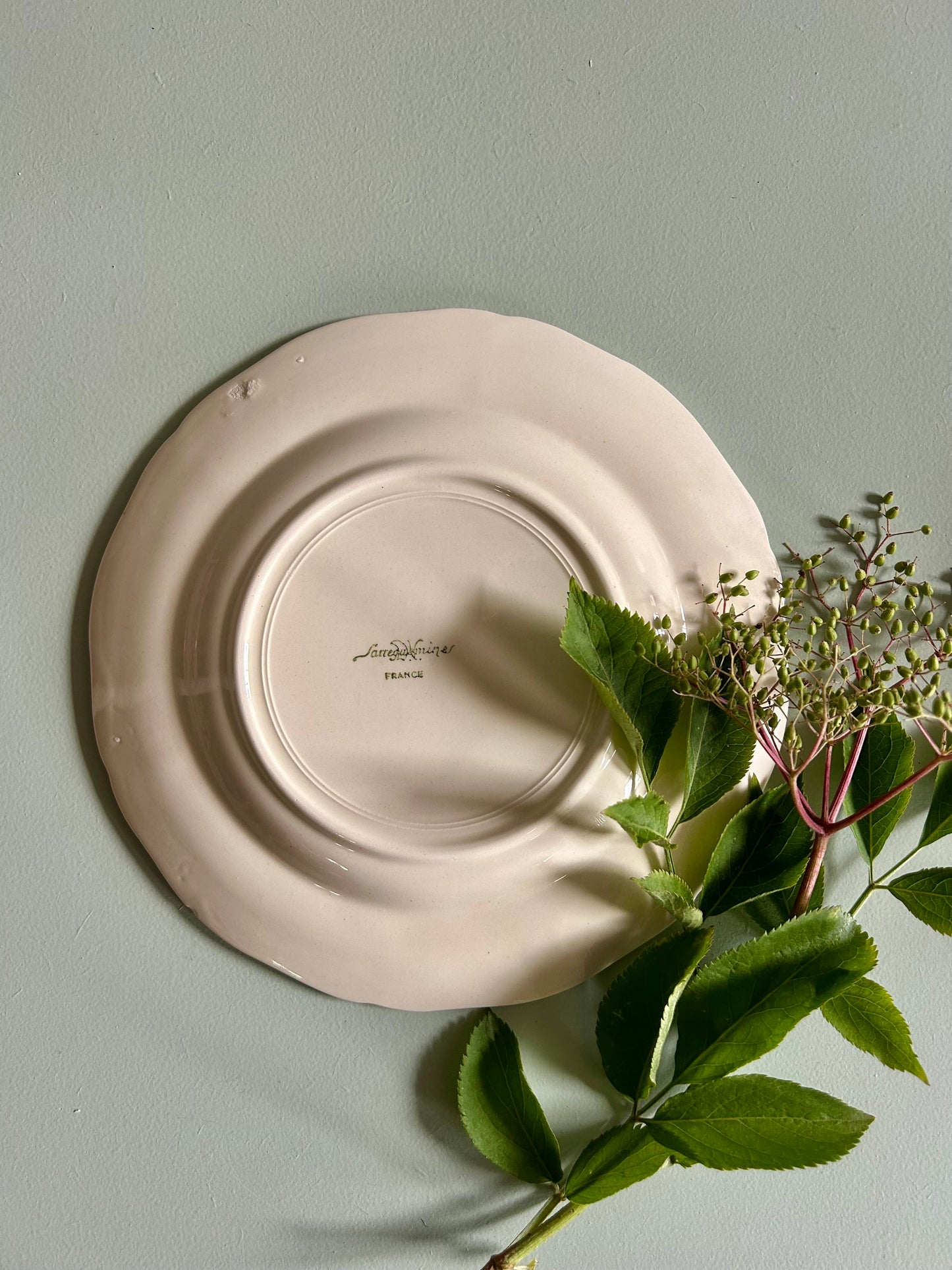 Assiettes à dessert Sarreguemines blanches - lot de 6  Vaisselle Patine