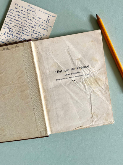 Livre ancien histoire de France  Décoration Patine
